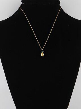 Tropical Pineapple Pendant Necklace